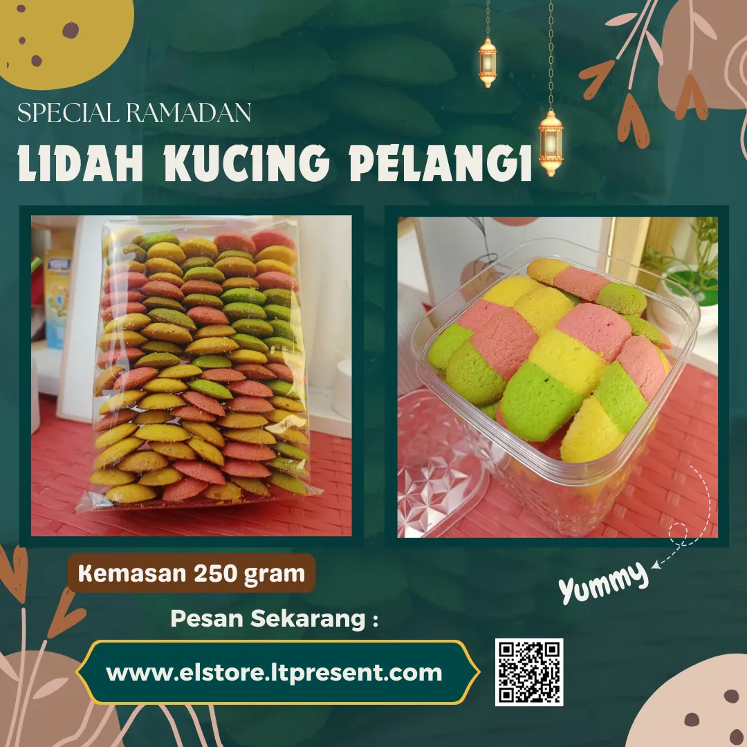 LIDAH KUCING PELANGI 250 gram