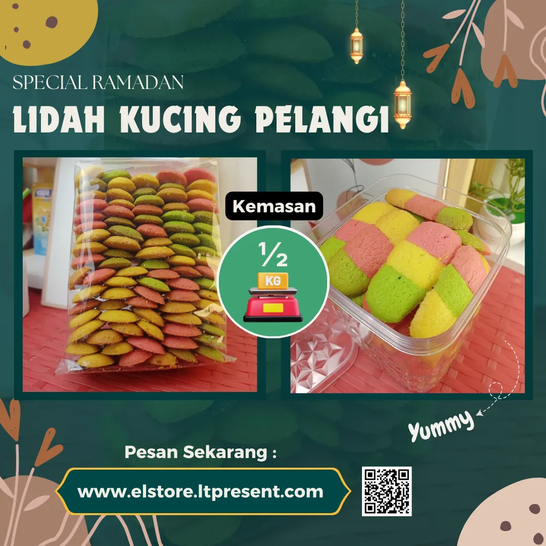 LIDAH KUCING PELANGI 500 gram